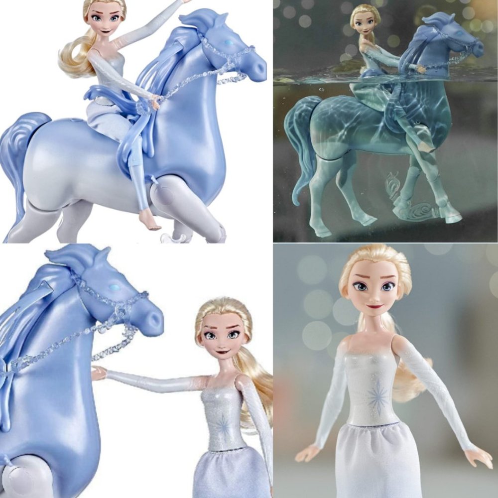 Disney's Frozen 2 Elsa and Swim and Walk Nokk, Toy for Kids, Frozen Dolls 2